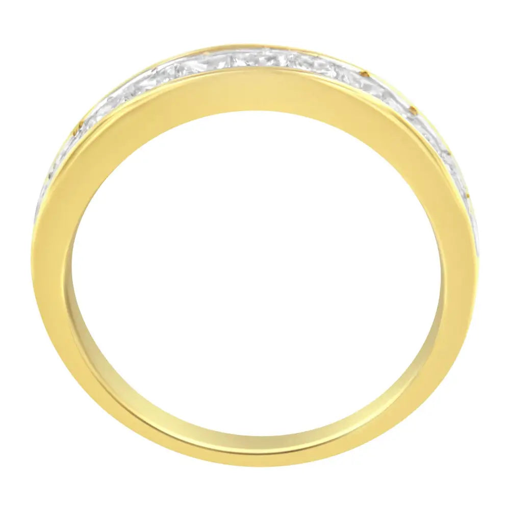 14kt Yellow Gold Diamond Channel Band Ring (1 Cttw H-i Color Si2-i1 Clarity) - 5 - Fine Jewelry us Direct