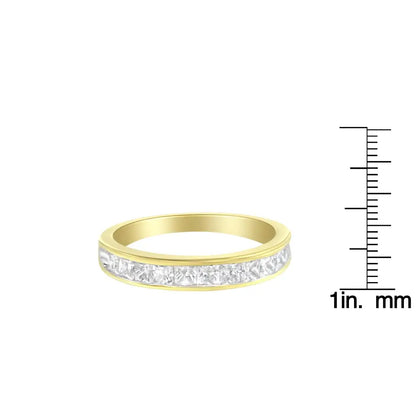 14kt Yellow Gold Diamond Channel Band Ring (1 Cttw H-i Color Si2-i1 Clarity) - 5 - Fine Jewelry us Direct