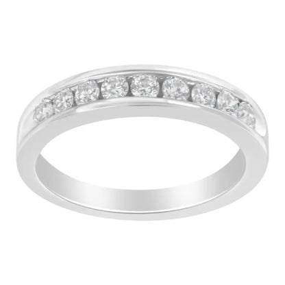 18k White Gold Round-cut Diamond Ring (1/2 Cttw H-i Color Si2-i1 Clarity) - Fine Jewelry us Direct