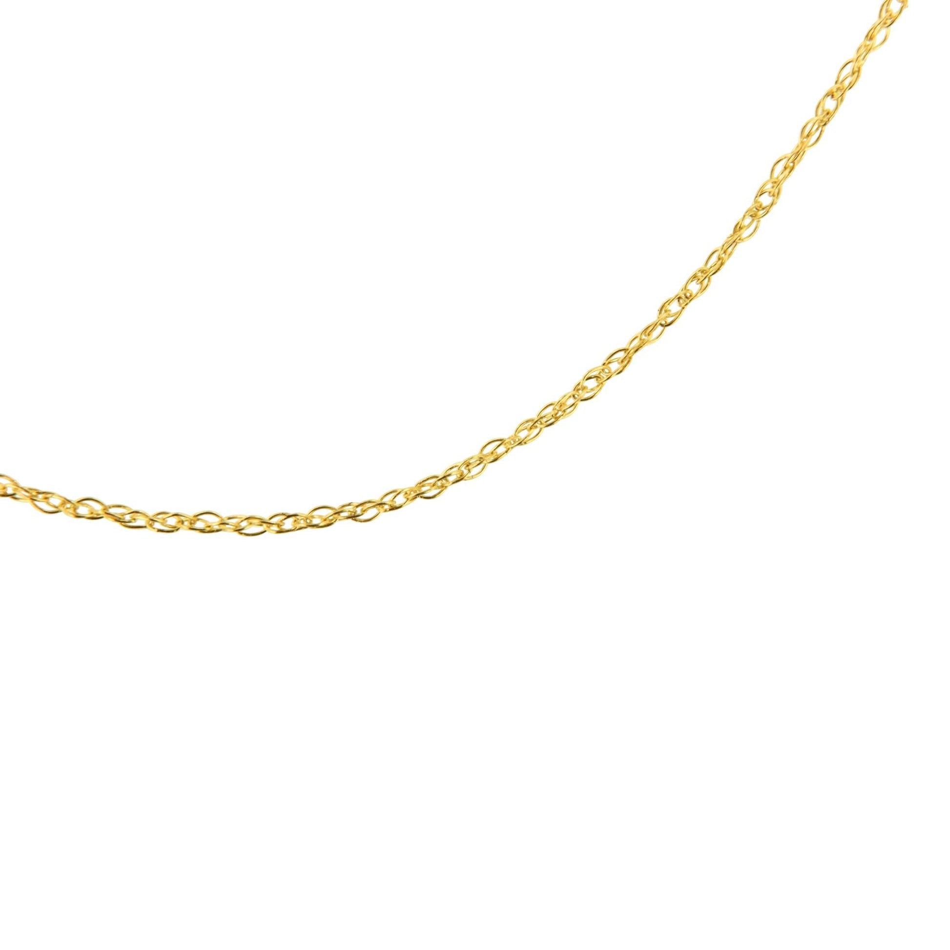 10K Gold 0.5 mm Slender & Dainty Fine Rope Chain Necklace - Chains/Chains/Chains