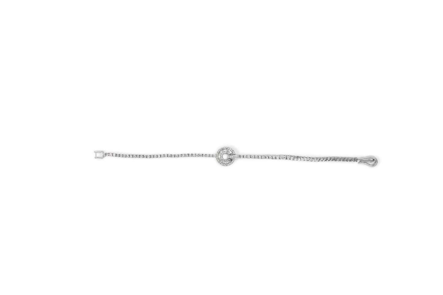 14K White Gold 2 1/2 Cttw Diamond 7’’ Classic Tennis Bracelet