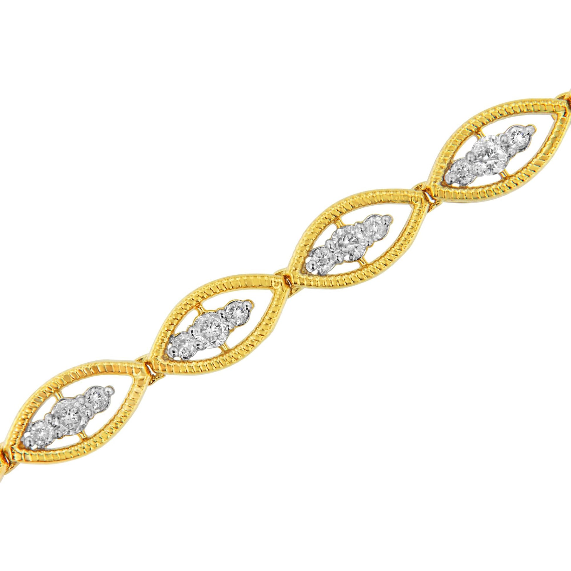 10K Yellow Gold Plated.925 Sterling Silver 1 cttw Prong Set Round-Cut Diamond