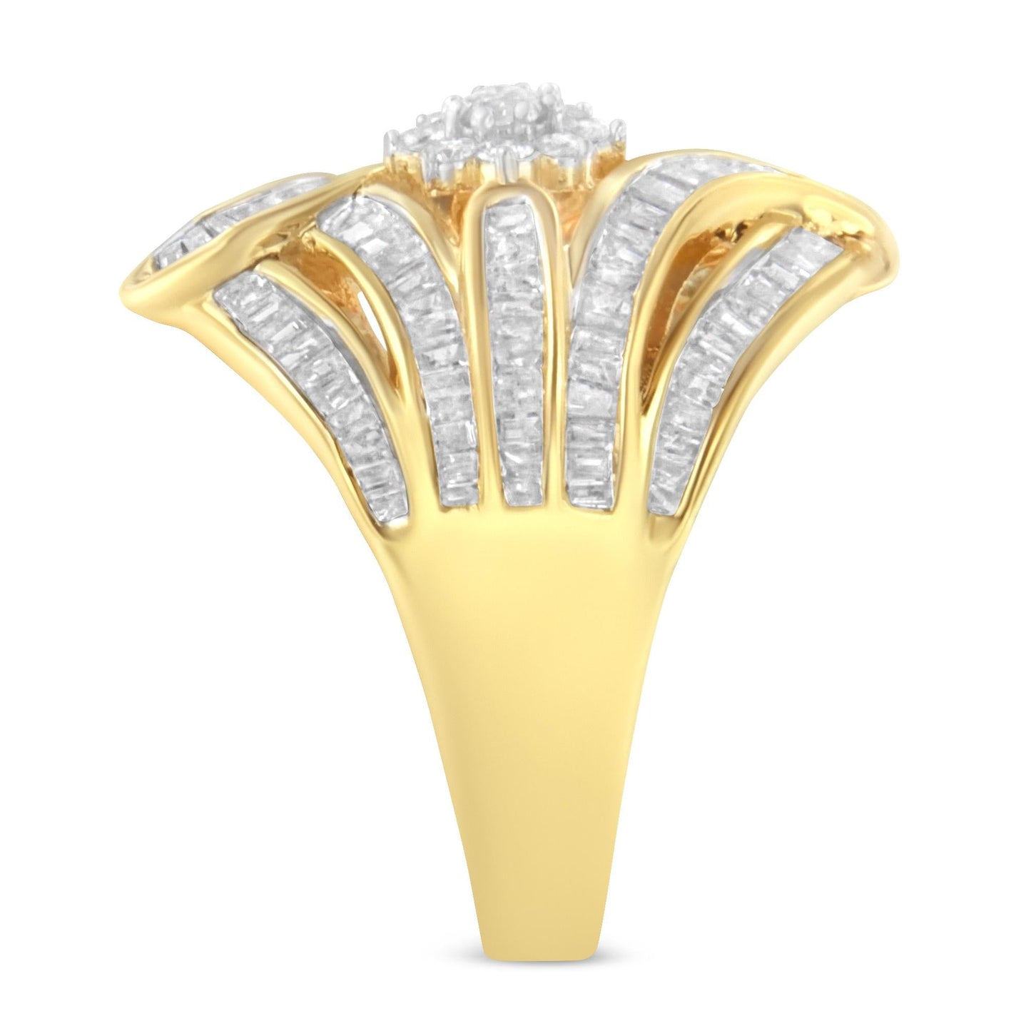 10K Yellow Gold Diamond Ring (1 Cttw I-J Color I2-I3 Clarity)