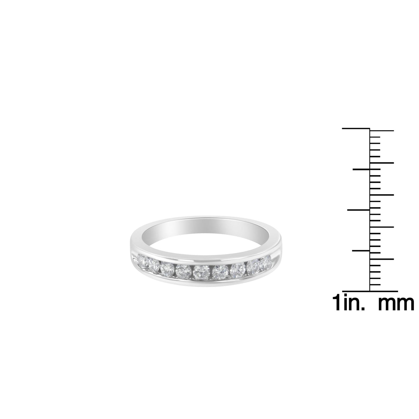 18K White Gold Round-Cut Diamond Ring (1/2 cttw H-I Color SI2-I1 Clarity)