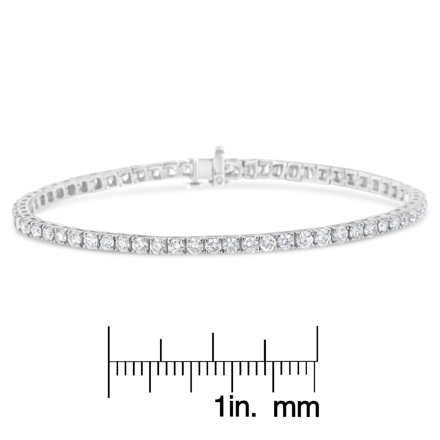 IGI Certified Diamond 14K White Gold Classic 7” Tennis Bracelet - Choice