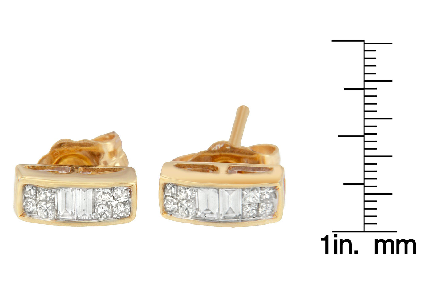 14k Yellow Gold 1/4ct TDW Diamond Earrings (H-I SI1-SI2) - Earrings/Earrings/