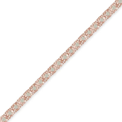 .925 Sterling Silver 1.0 Cttw Diamond Miracle Tennis Bracelet (i-j Color I3 Clarity) - Fine Jewelry us Direct