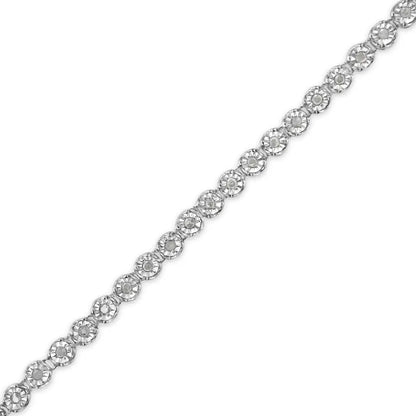 .925 Sterling Silver 1/2 Cttw Rose-cut Diamond Tennis Bracelet (i-j Color I3-promo Clarity) - Size 7.25 - Fine Jewelry