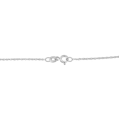 .925 Sterling Silver 1/4 Cttw Diamond Infinity Pendant Necklace (i-j I2-i3) - Fine Jewelry us Direct