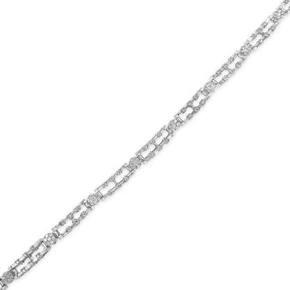 Ags Certified 14k White Gold 8 1/2 Cttw Diamond Choker Necklace (g-h Si2-i1)