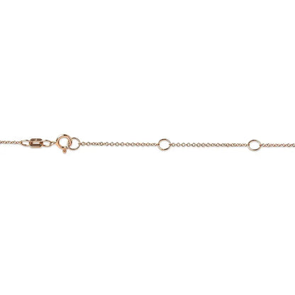 Elegant 10k Rose Gold Pendant Necklace with Carat Round Brilliant-cut Diamond