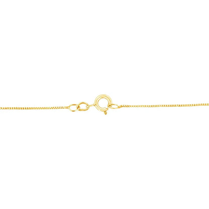 Elegant 10k Yellow Gold Diamond Open Heart Pendant Necklace