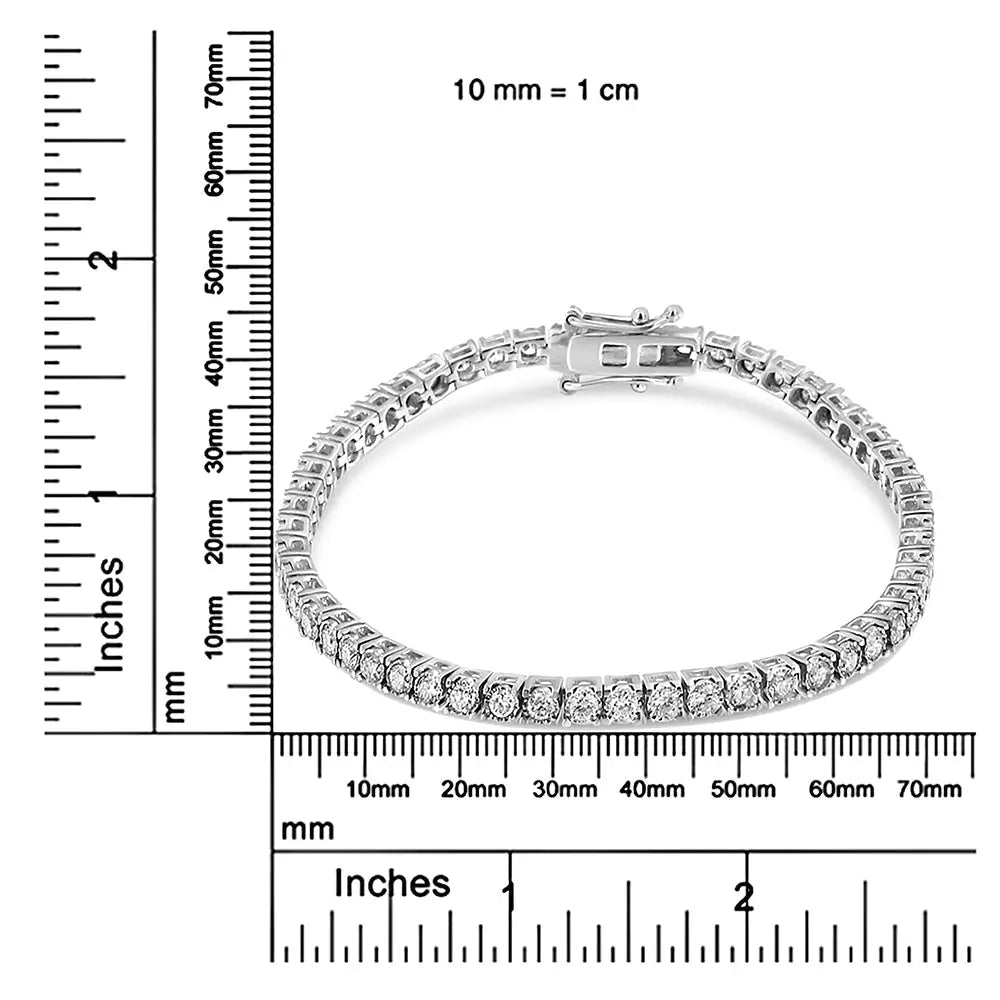 Elegant 14k White Gold 3.0 Cttw Miracle Set Round-cut Lab Grown Diamond