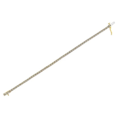 Elegant 14k Yellow Gold Diamond Classic Tennis Bracelet for Timeless Style