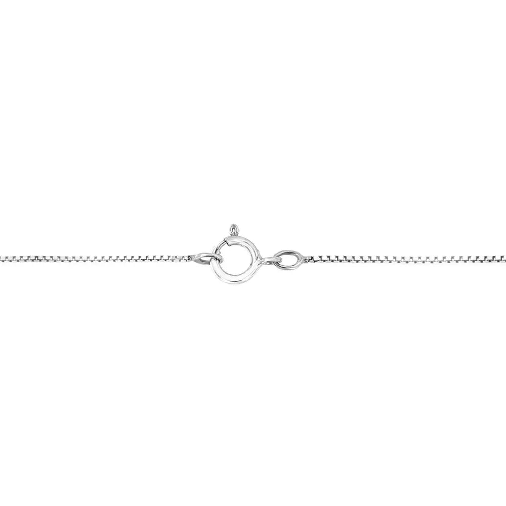 Elegant.925 Sterling Silver Cttw Diamond Heart Ribbon 18’’ Pendant Necklace