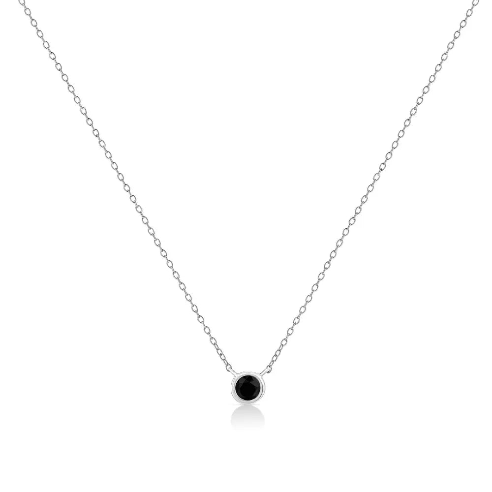 Elegant Colored Diamond Suspended Adjustable Pendant Necklace in Sterling