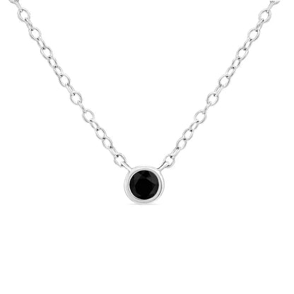 Elegant Colored Diamond Suspended Adjustable Pendant Necklace in Sterling