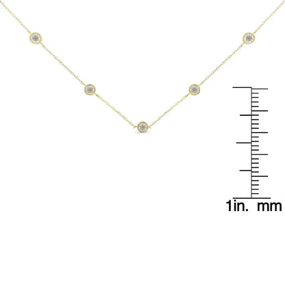 Elegant Sterling Silver Diamond Station Necklace for Timeless Style