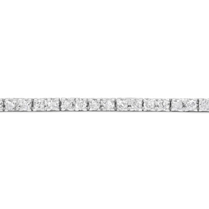 Exquisite 10k White Gold Classic Diamond Tennis Bracelet with 2.0 Cttw