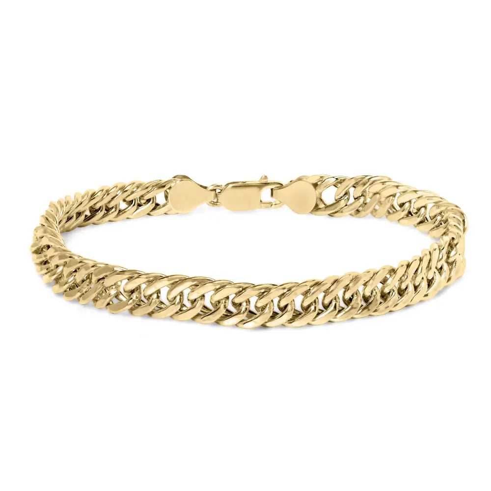 Exquisite 10k Yellow Gold Cuban Link Bracelet for Fine Jewelry Enthusiasts