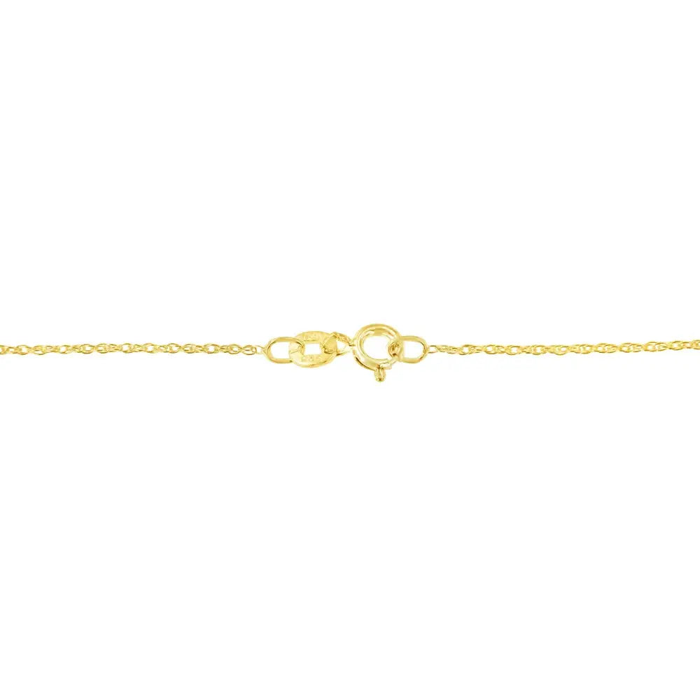 Exquisite 10k Yellow Gold Pendant Necklace with Cttw Miracle Set Diamonds