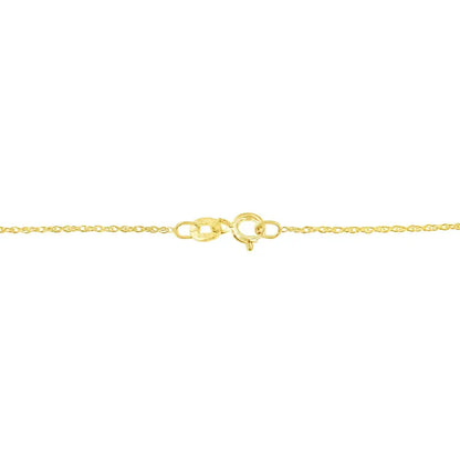 Exquisite 10k Yellow Gold Pendant Necklace with Cttw Miracle Set Diamonds