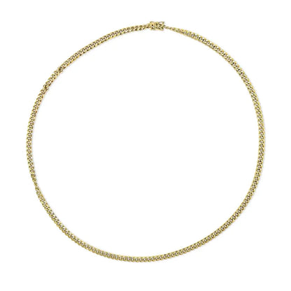 Exquisite 14k Yellow Gold 4.5mm Miami Cuban Chain Necklace for All - Yellow