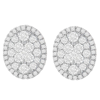 Exquisite 14k Yellow Gold Cttw Round Cut Diamond Earrings - Earrings/earrings/