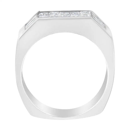 Exquisite 14kt White Gold Diamond Ring with Vs2-si1 Clarity - 6.25