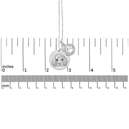 Exquisite Black Diamond Beagle Dog Medallion Pendant Necklace