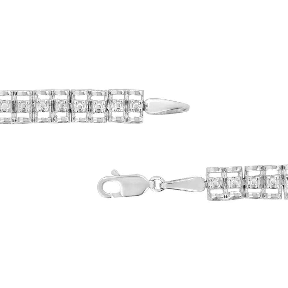 Exquisite Double-link 7’’ Rolex Tennis Bracelet with Cttw Diamonds