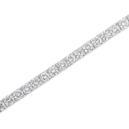 Exquisite Igi Certified Diamond Tennis Bracelet in 14k White Gold