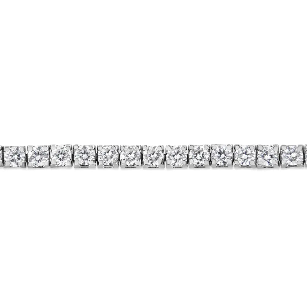 Exquisite Lab Grown Diamond Tennis Bracelet in 14k White Gold