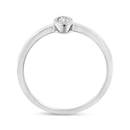 Exquisite Sterling Silver Promise Ring with Cttw Diamond Marquise Design