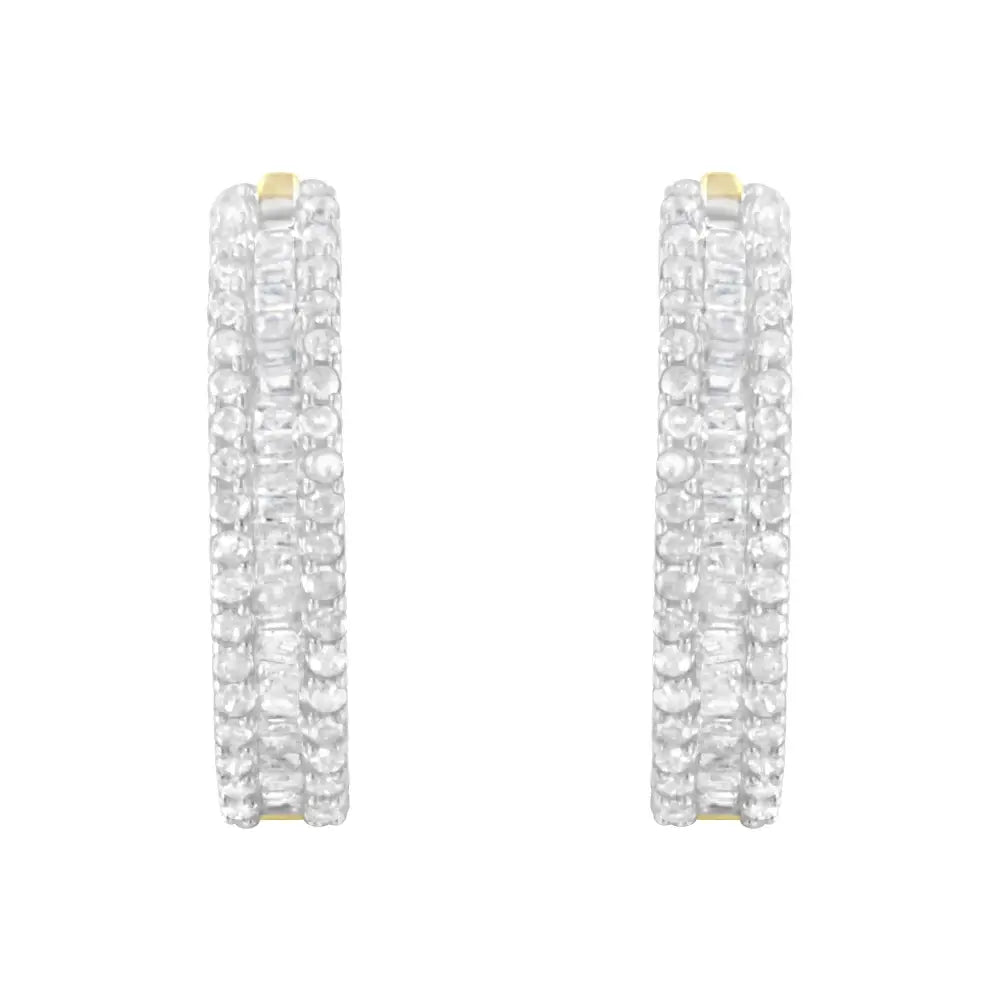 Exquisite Yellow Gold Diamond Hoop Earrings for Elegant Style