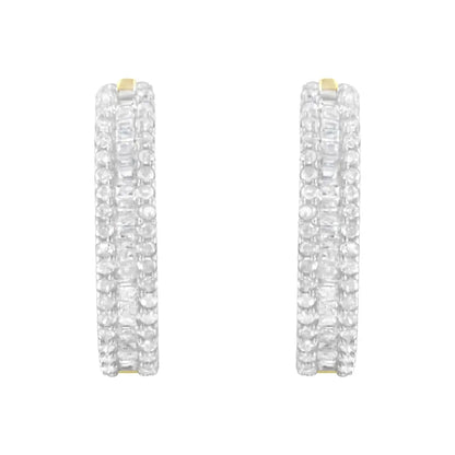 Exquisite Yellow Gold Diamond Hoop Earrings for Elegant Style