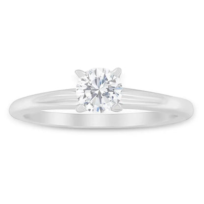 Gia Certified 14k Gold 1/2 Cttw Diamond Solitaire Engagement Ring (h Color Si1 Clarity) - Fine Jewelry us Direct