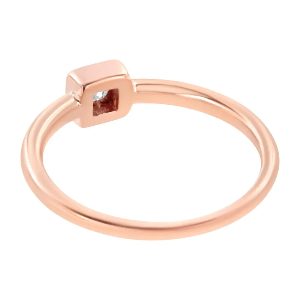 Radiate Elegance with 14k Rose Gold Diamond Promise Ring Cttw Miracle Set