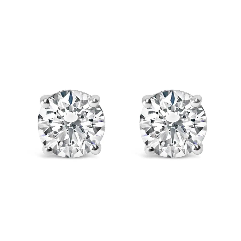 Stunning 14k Gold 2.00 Cttw Lab Grown Round Brilliant-cut Diamond Earrings